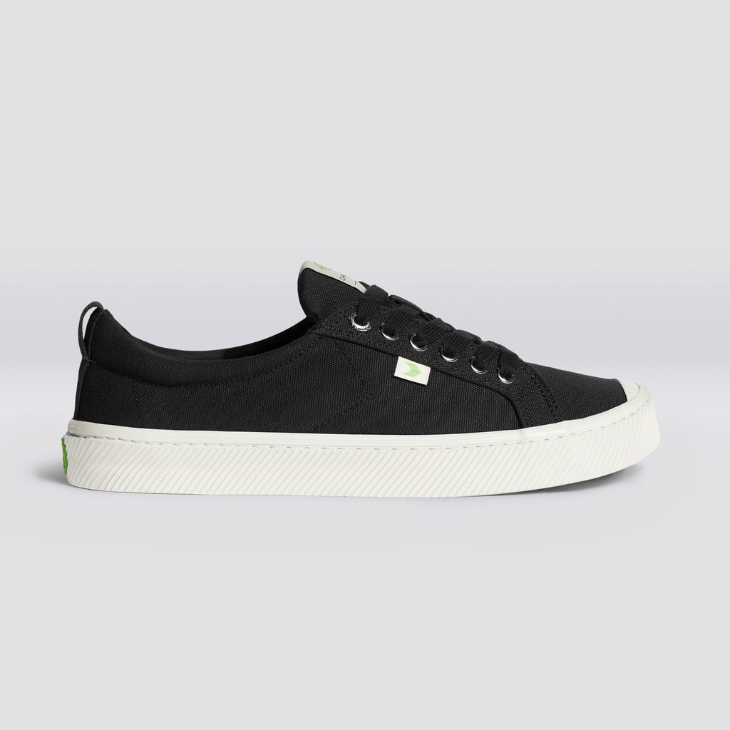 OCA LOW Cariuma Low Top Tela Vegan Noir Homme | KZO-4432592